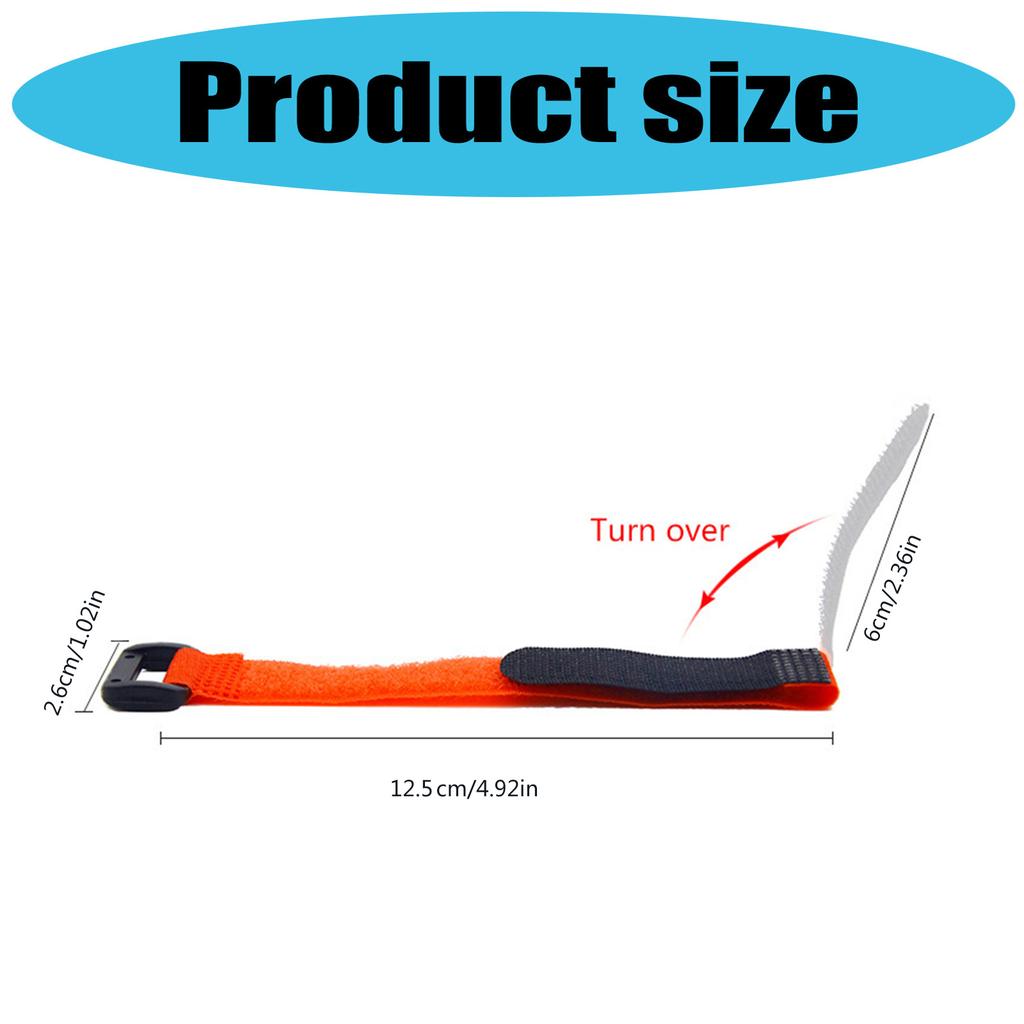 5Pcs Fishing Rod Tie Elastics Rod Holder Straps Outdoor Fishing Rod Belt Straps Elastics Fishing Tackle Tie Enduring