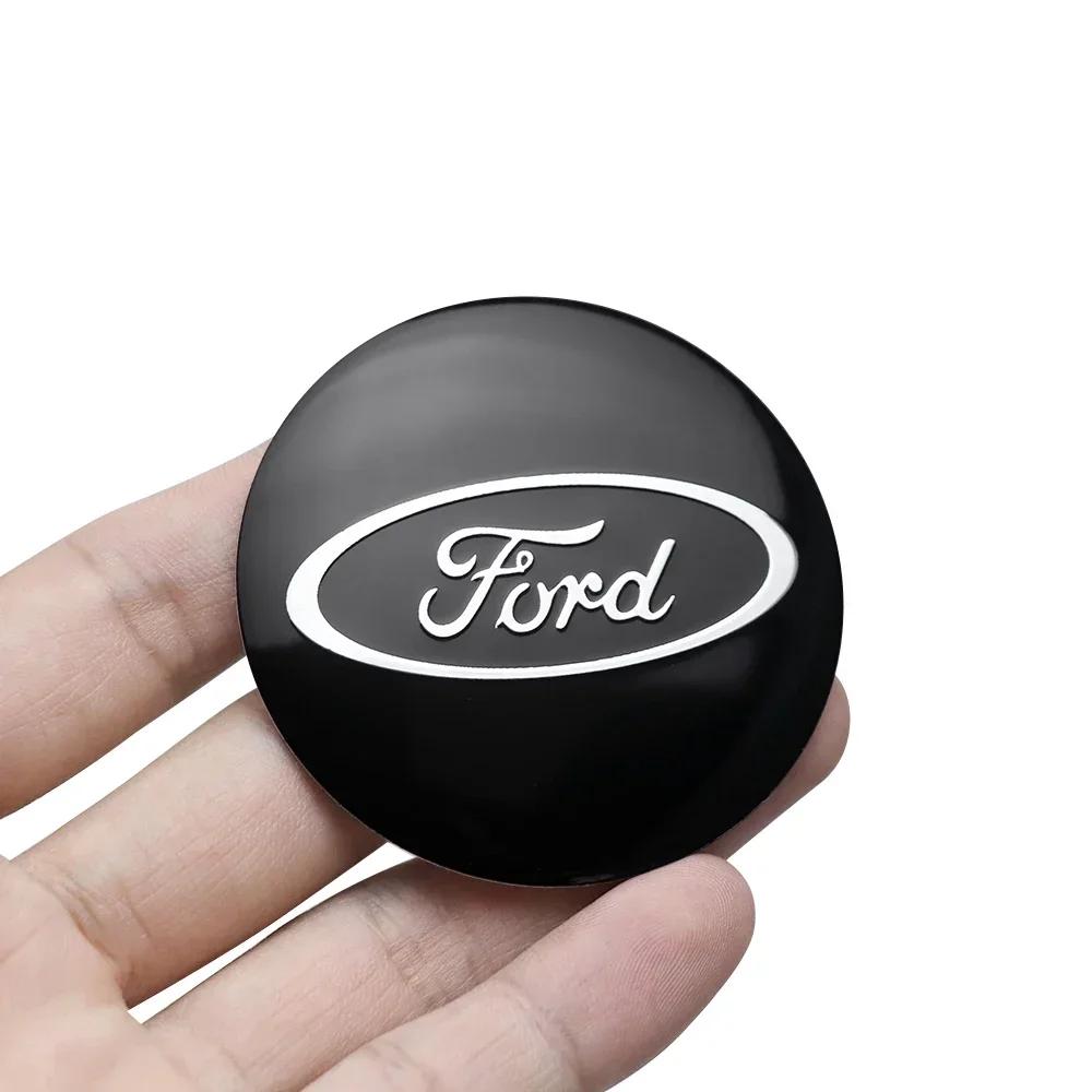 New 2026 Car Sticker For Ford 4pcs 56/60mm Car Auto Wheel Center Cover Badge Stickers Hub Cap Replacement For Ford Ranger Focus