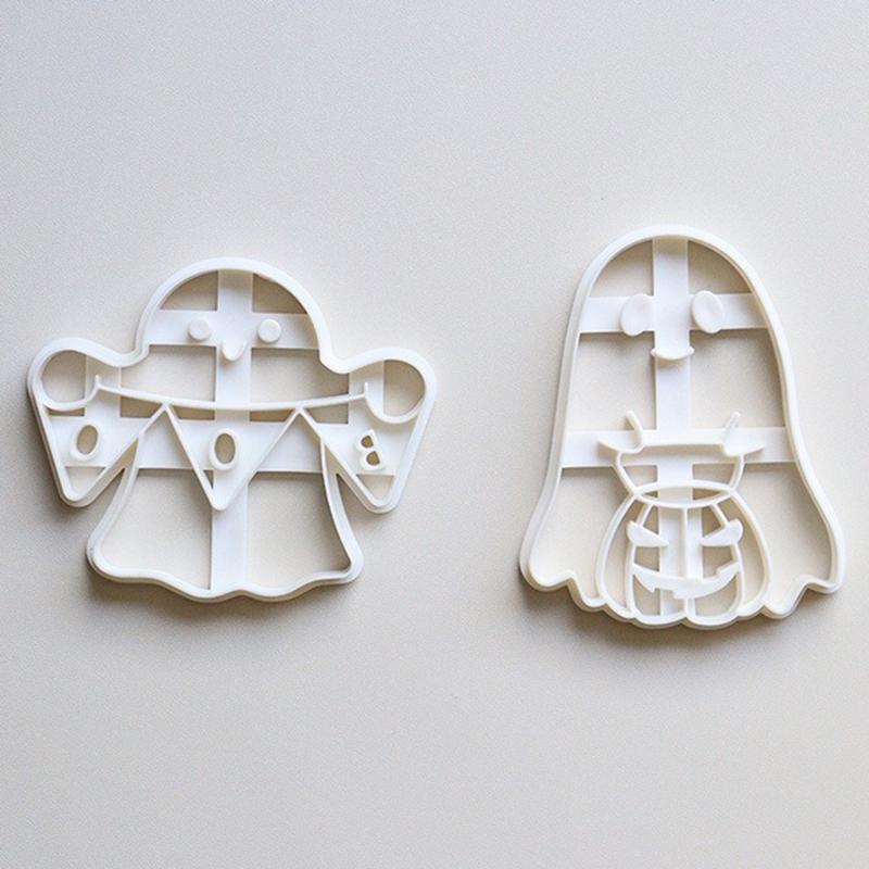 1 шт. Форма для тиснения печенья на Хэллоуин, формочка для печенья на Хэллоуин, инструменты для изготовления печенья в виде призрака, тыквы, фонарика, флага.