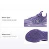 Кроссовки для баскетбола Li Ning, удобные, простые, универсальные, нескользящие, амортизирующие, низкие, детские, фиолетовые, YKBU020-5