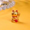Lucky Cat for Game Night 10PCS Mini Figurines, Resin Beckoning Gift Mahjong Lovers Ornaments, Prosperity Figurine Table Desktop Display Japanese Decor