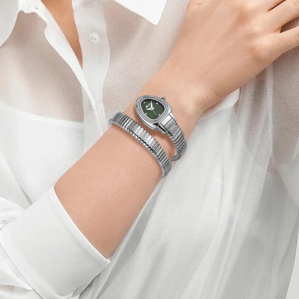 MISSFOX Women's Watches New Quartz Snake Shape Simple Ladies Watch Fashion Unique Strap Waterproof Wristwatches