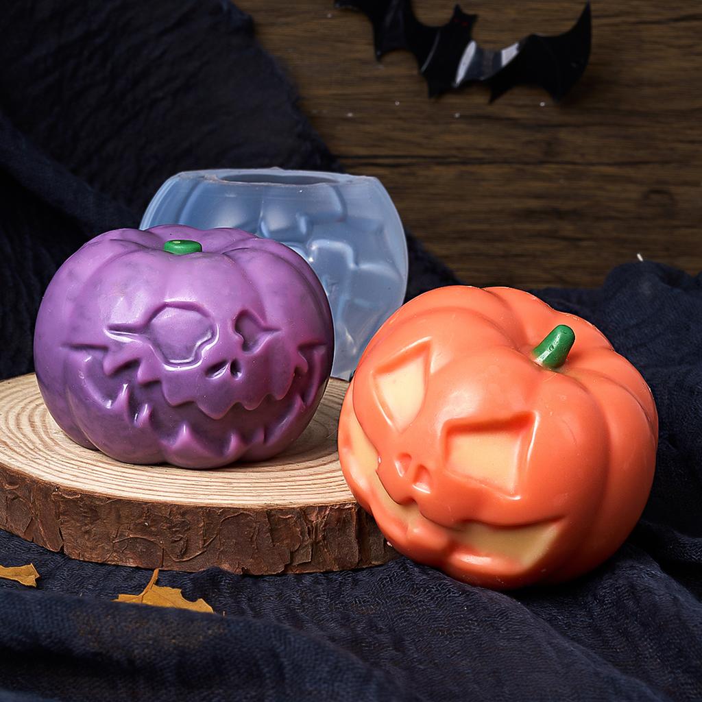 1PC Creativity Halloween Silicone Candle Mold Handmade Scented Candles Soap Molds Plaster Resin Crafts Making Home Halloween Decor