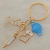 1PC Syringe Medical Keychain Gift DIY Jewelry Doctor Nurse Keyring Stethoscope