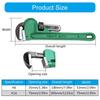 Large Opening Spanner 8/14inch Steel Professional for Industrial Application Home Repair Pipes Vise Building Wrench