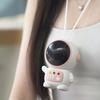 Портативный мини-вентилятор для рук в форме астронавта, перезаряжаемый через USB, охлаждающий вентилятор на шею с ремешком, 2 скорости, безлопастной персональный вентилятор для улицы, офиса
