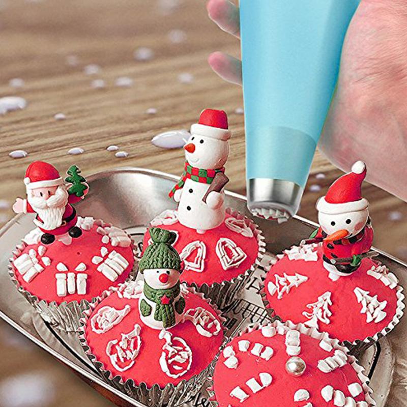 6 шт. кондитерских мешков многоразового использования силиконовые кондитерские насадки для глазури/глазури для самостоятельного профессионального украшения тортов