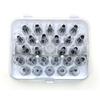 29pcs/set Cake Decorating Tips Set With Storage Box 1 Standard Couplers 26 Pastry Nozzles 2 Flower Nails Baking Supplies