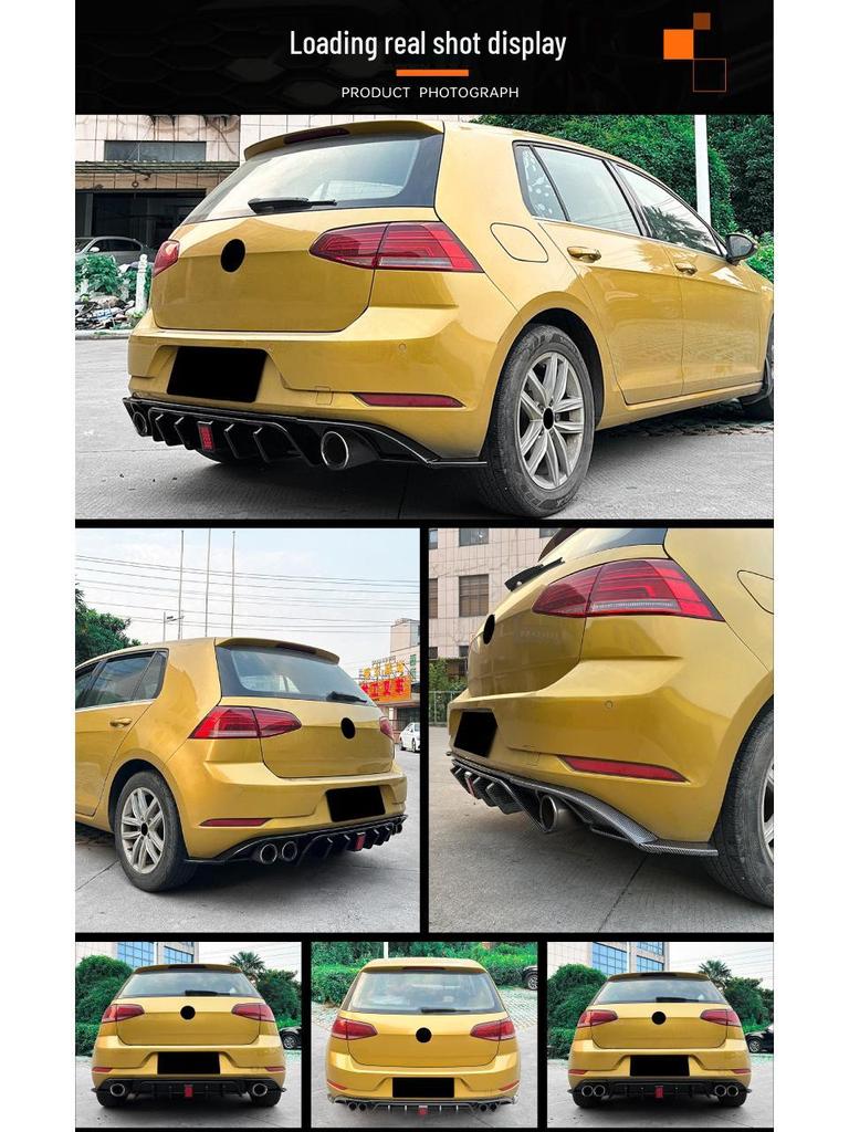 Compatible with Volkswagen Golf MK7.5 TCR GTI (2017-2019) Rear Lip Spoiler.