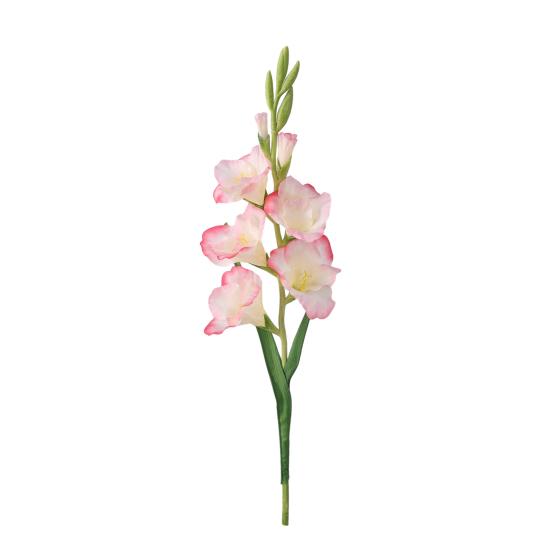 Юшэн Искусственный цветок гладиолуса Реалистичный Искусственный шелковый цветок Дом Офис Свадебная вечеринка В помещении На открытом воздухе Искусственный цветок Цветущее украшение