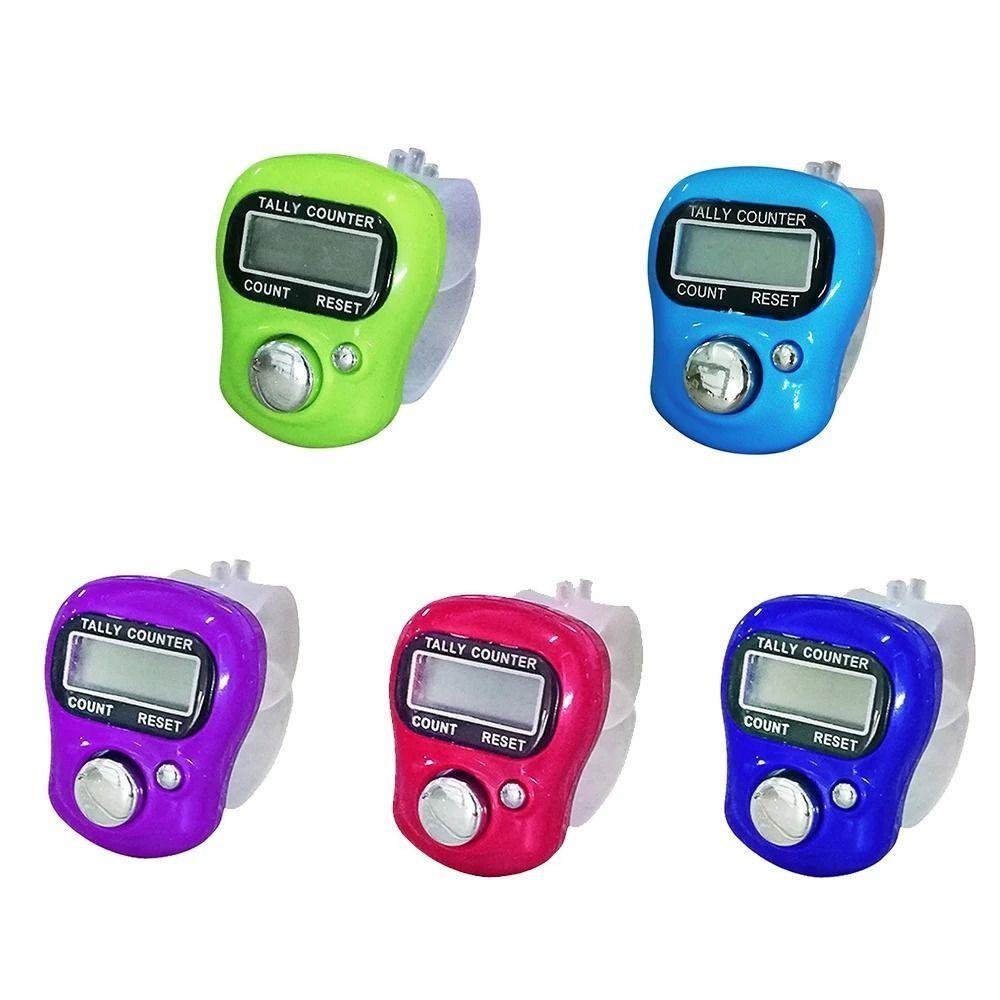 Digital Finger Ring Tally Counter Mini Manual Thumb Count Instruments Stroke Counters Scorekeeper