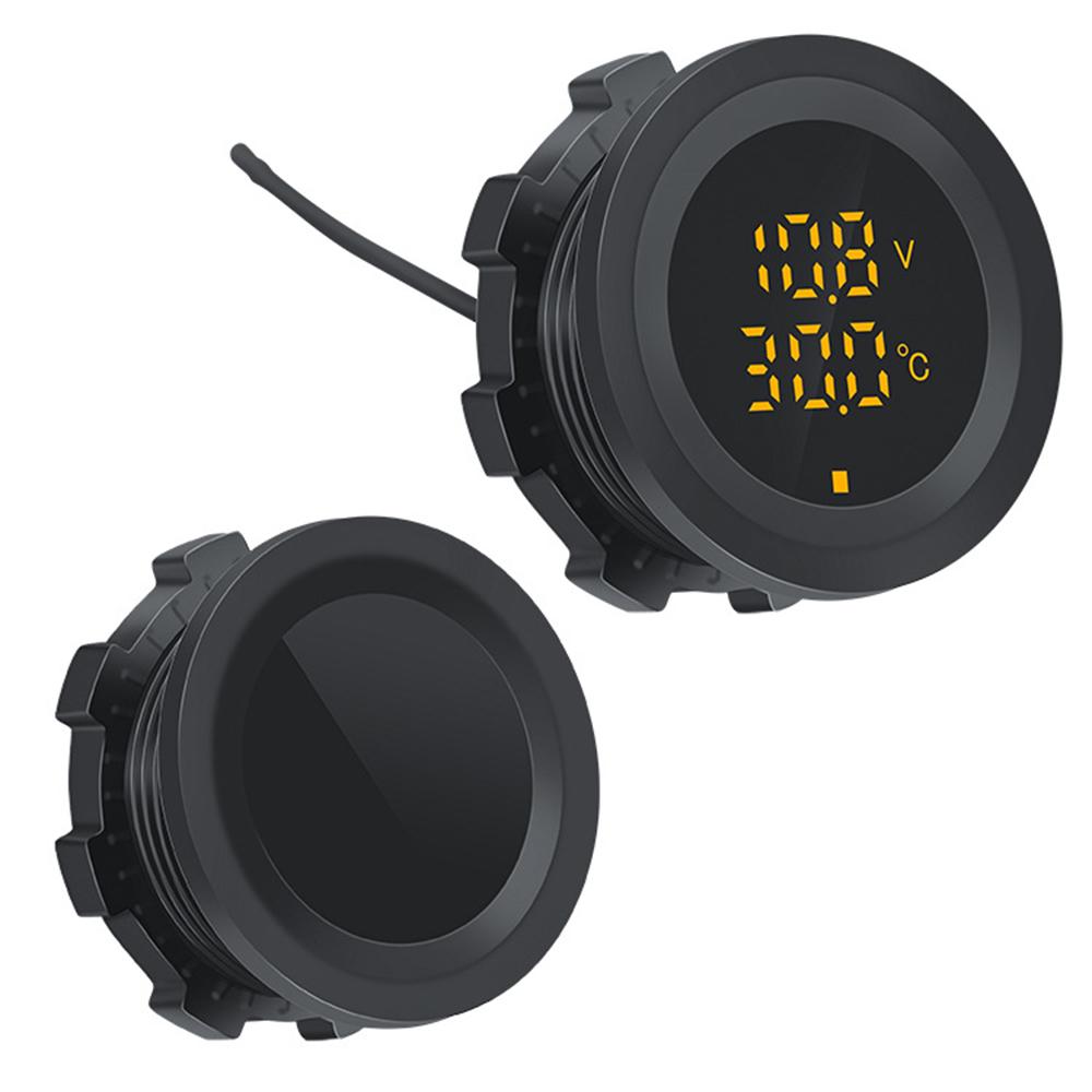 12 В-24 В автомобильный цифровой вольтметр постоянного тока от 5 В до 30 В тестер напряжения светодиодный цветной экран измеритель температуры и напряжения для автомобиля мотоцикла лодки