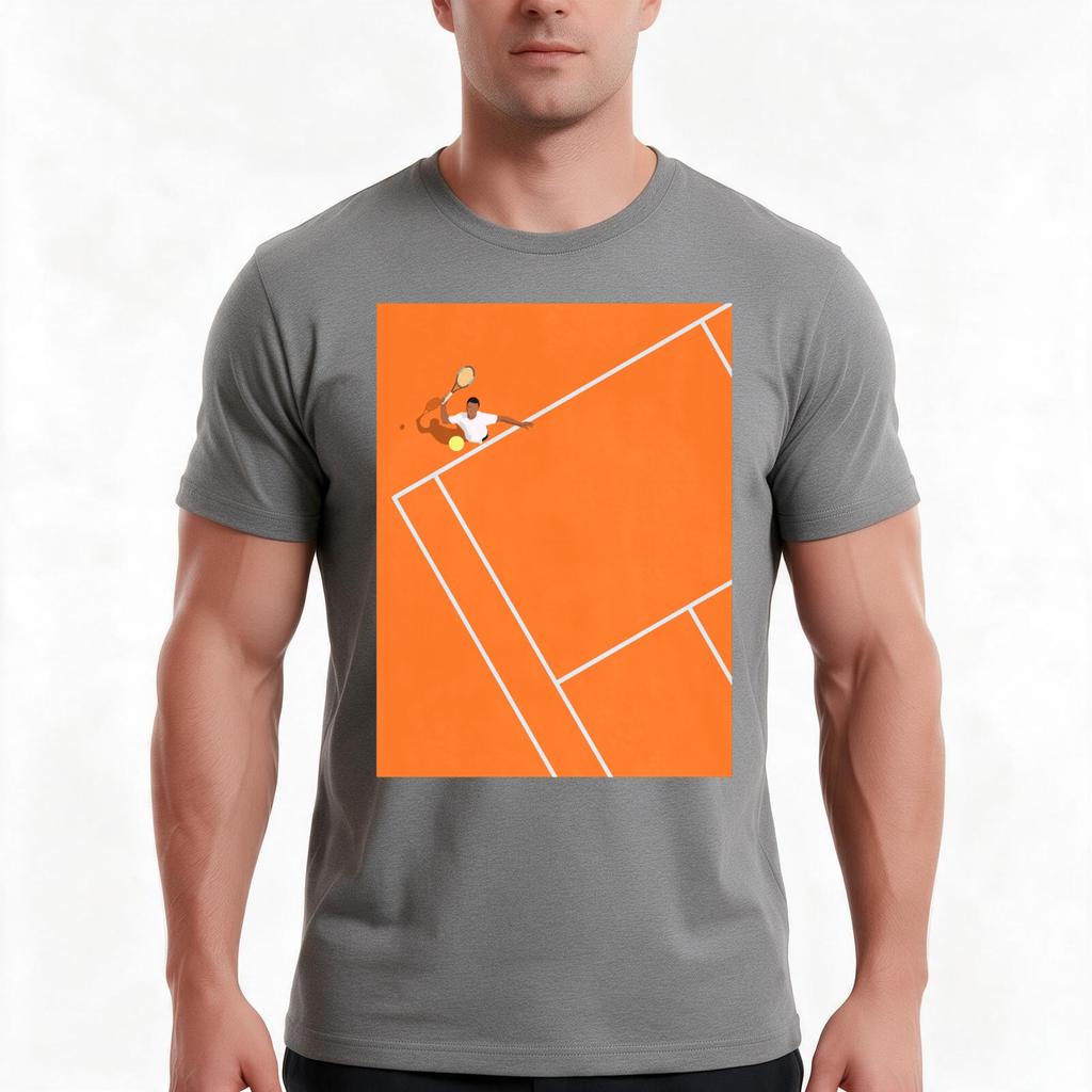 French Open From Aboveactive Tshirt Summer Casual Cotton Tee Oversized Streetwear Tops Vintage Graphic Print 100 Cotton