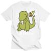 Funny T-Rex Taking Selfie  Dino Cool Cute Humorous T Shirt Summer Classic Casual Adult Print TShirts Kawaii Ropa Mujer Tops Tees