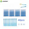 40 шт./пакет стоматологические аппликаторы палочки клейкий наконечник для зубной коронки фарфоровый винир одноразовый
