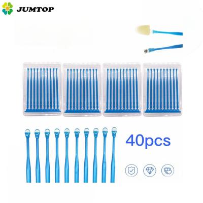 40 шт./пакет стоматологические аппликаторы палочки клейкий наконечник для зубной коронки фарфоровый винир одноразовый