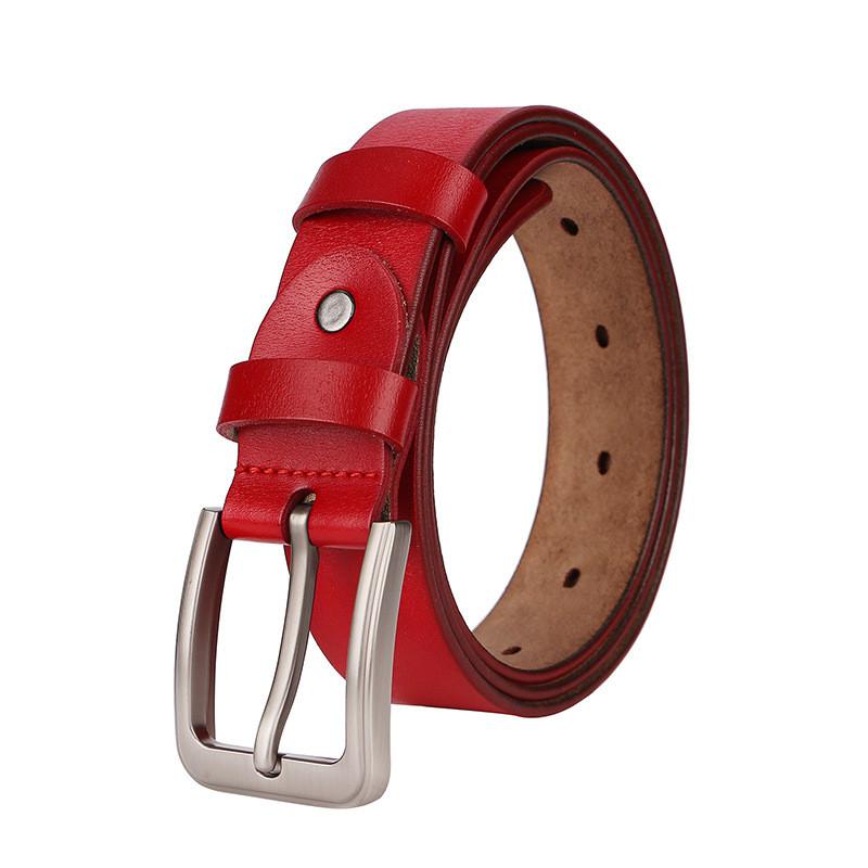 Mens Fashion Leather Belt With Sleek Polished Finish And Metal Pin Clasp For Work And Weekend