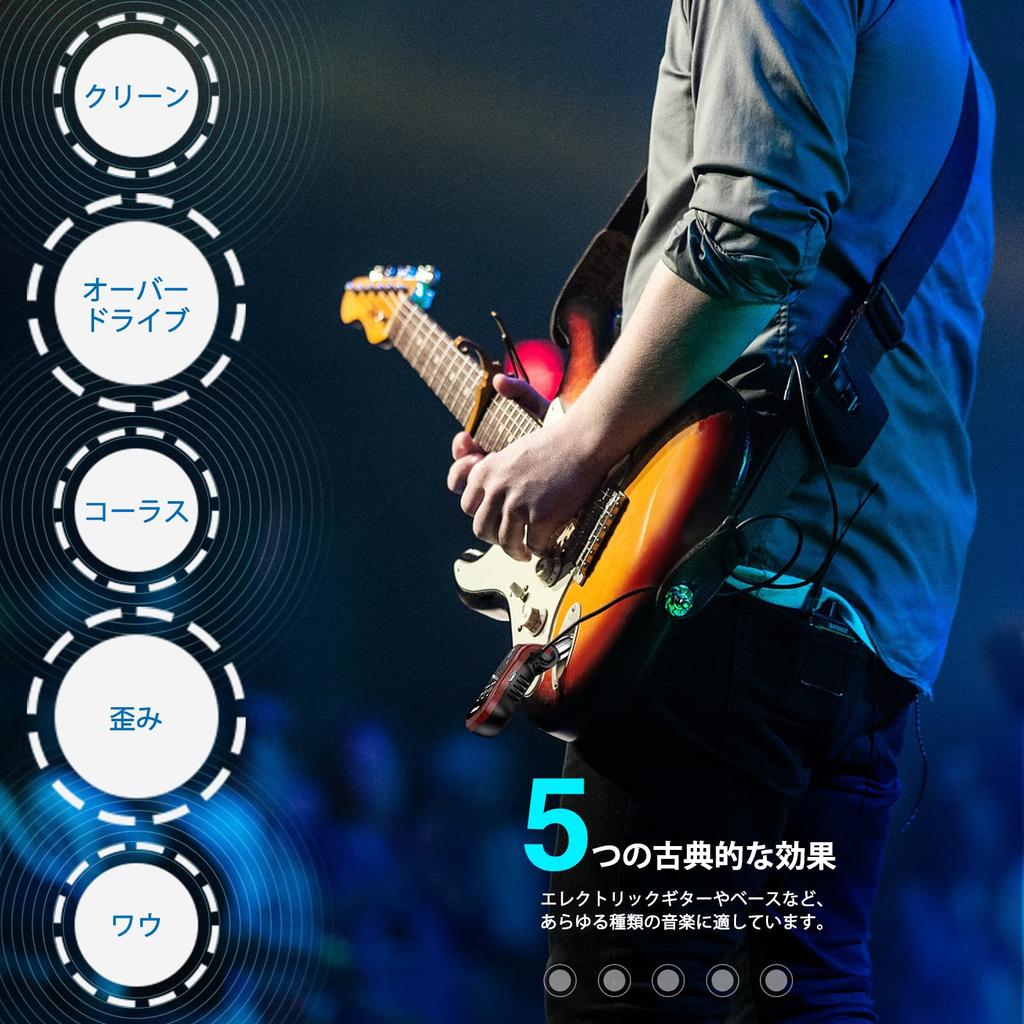 Усилитель для наушников гитары LEKATO Мини-гитарный усилитель Перезаряжаемый карманный гитарный усилитель с Bluetooth-приемником Чистый хор Овердрайв Дисторшн