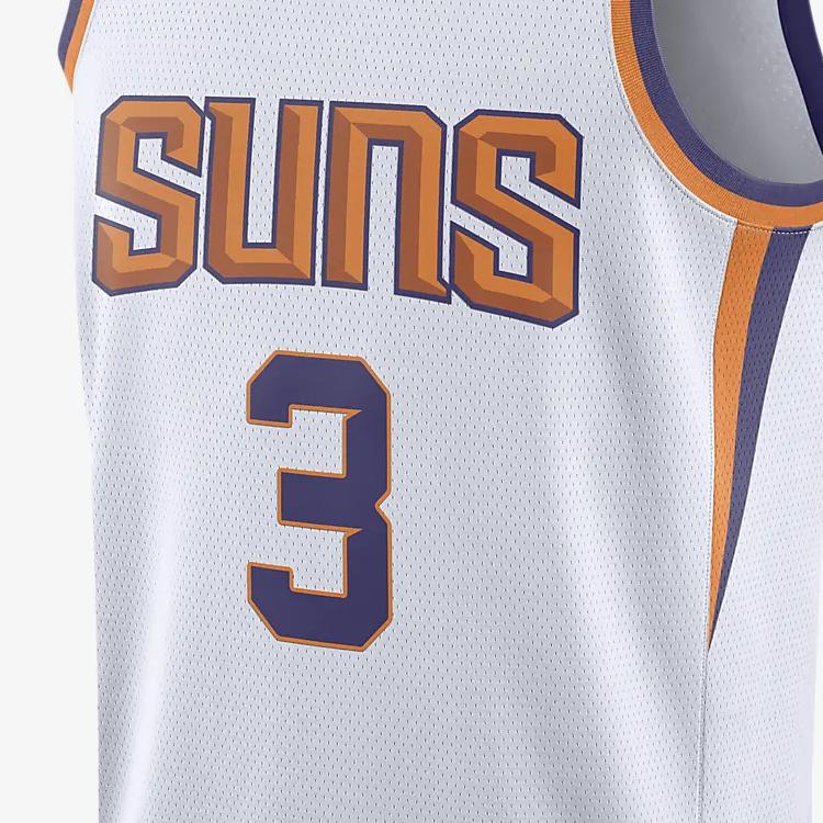Nike Джерси команды НБА с буквенно-цифровым принтом, Fan Edition, 2022-2023, Limited, топы унисекс Paul #3, белые FB1809-101