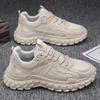 2025 New Thick Soled Multi Functional Men's Wrinkle Sports Shoes Mesh Lace Breathable Casual Sports Shoes Soft Sole