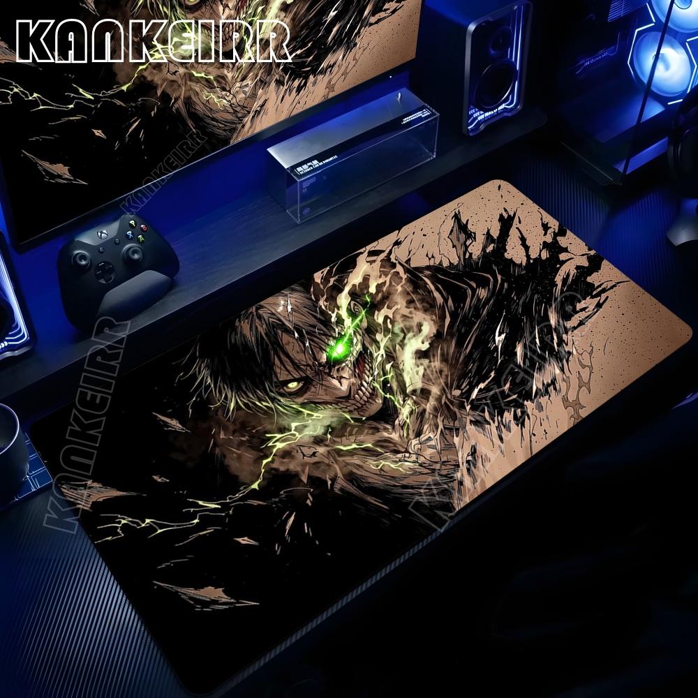 Attack On Titan Anime Mouse Pad Computer Non-slip Gaming Mousepad XXL Locking Edge Game PC Laptop Keyboard Mouse Mat Desk Carpet