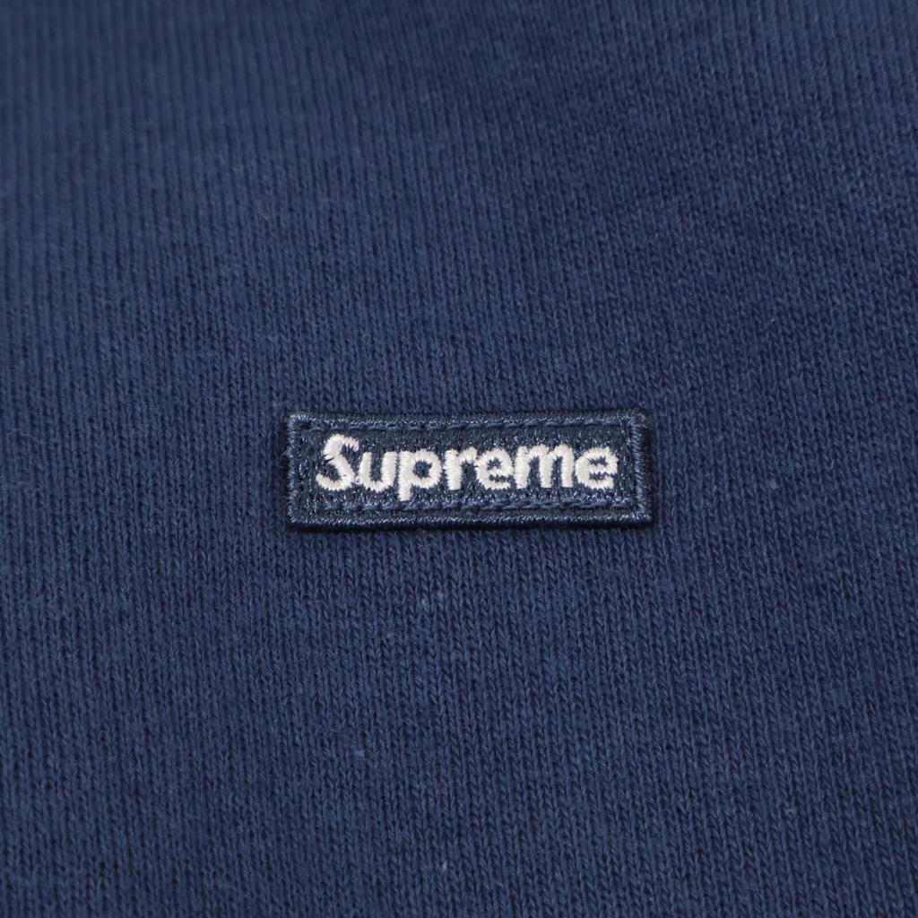 Supreme [Domestic Regular / 25 Stainless Steel] Small Box Hooded Sweatshirt Small Box Pullover Hoodie tops L dark blueUsed