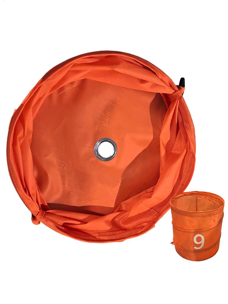Golf Game Storage Bucket Foldable Outdoor Golf Chipping Game Bucket Portable Organizer Ball Sport Equipment for Lawn Park Beach