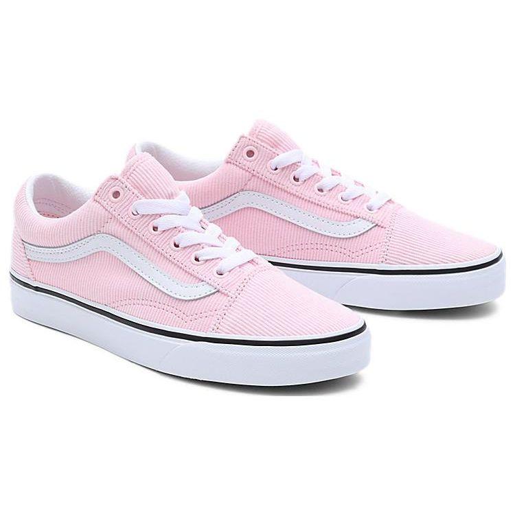 Vans Old Skool Mini Corduroy Canvas Suede Casual Comfortable Versatile Durable Low-Top Skate Shoes Women Sneaker Pink VN0007NTPNK