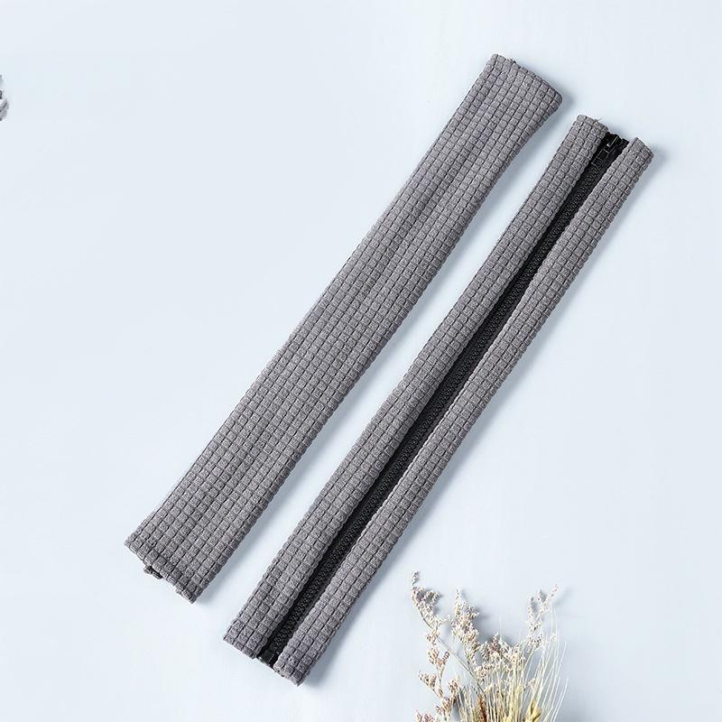 Одна пара однотонных универсальных водонепроницаемых чехлов на подлокотник для офисного стула, домашний эластичный грязеотталкивающий чехол на молнии