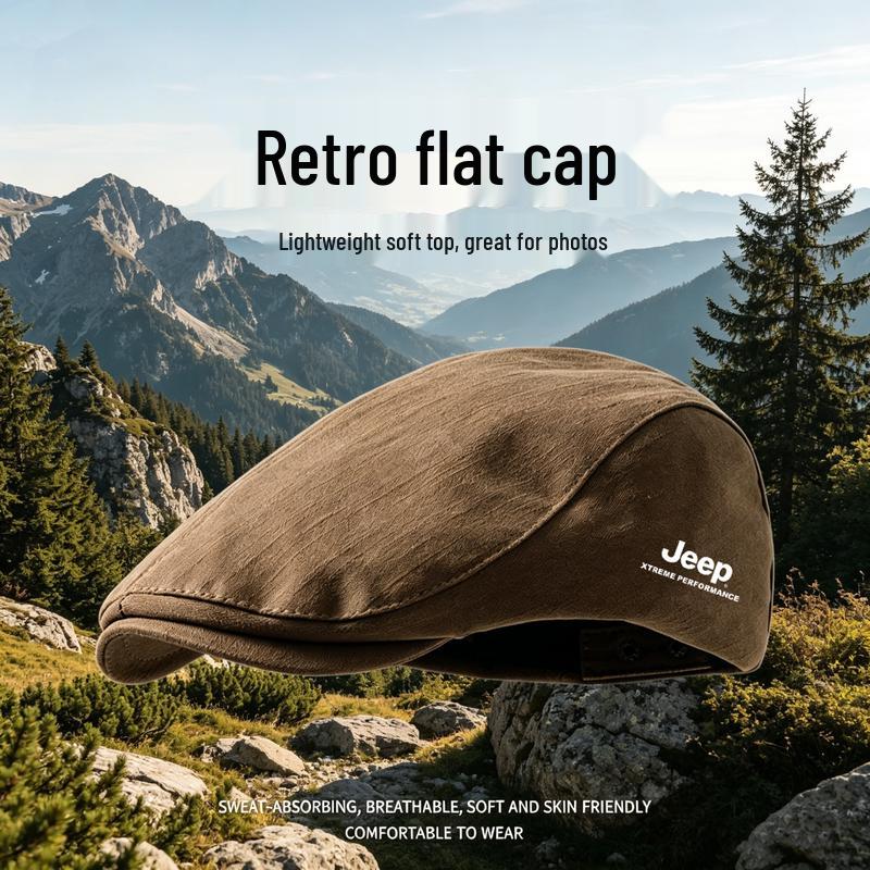JEEP Men's Retro British Style Beret