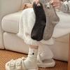 Button Label Mid-Tube Socks Middle Tube Snow Boot Socks Fashion Knitted Socks