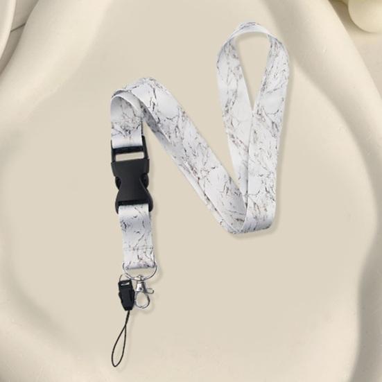 Многофункциональный шнурок против потери с карабином, двухсторонний принт, высокопрочный строповый шнурок, универсальный для ключей, мобильного телефона