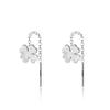 Four-leaf Clover Tassel Earlines New Trendy Long Earrings Temperament Celebrity Round Face