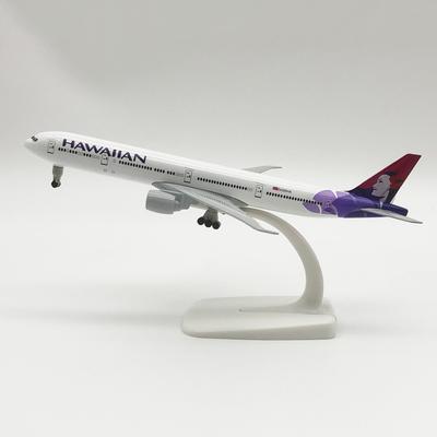 20 см Сплав Самолет Hawaiian Airlines Boeing 777 Модели Самолетов Авиакомпаний с Шасси Детские Подарки Коллекция Авиационная Игрушка