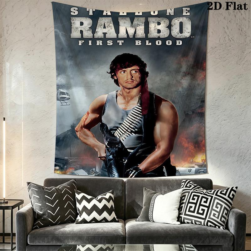 Rambo First Blood Part Ii Threepiece Set 1 Duvet Cover 2 Pillowcase Without Core Soft And Comfortable Duvet Cover And Pillowcase Bedding Set