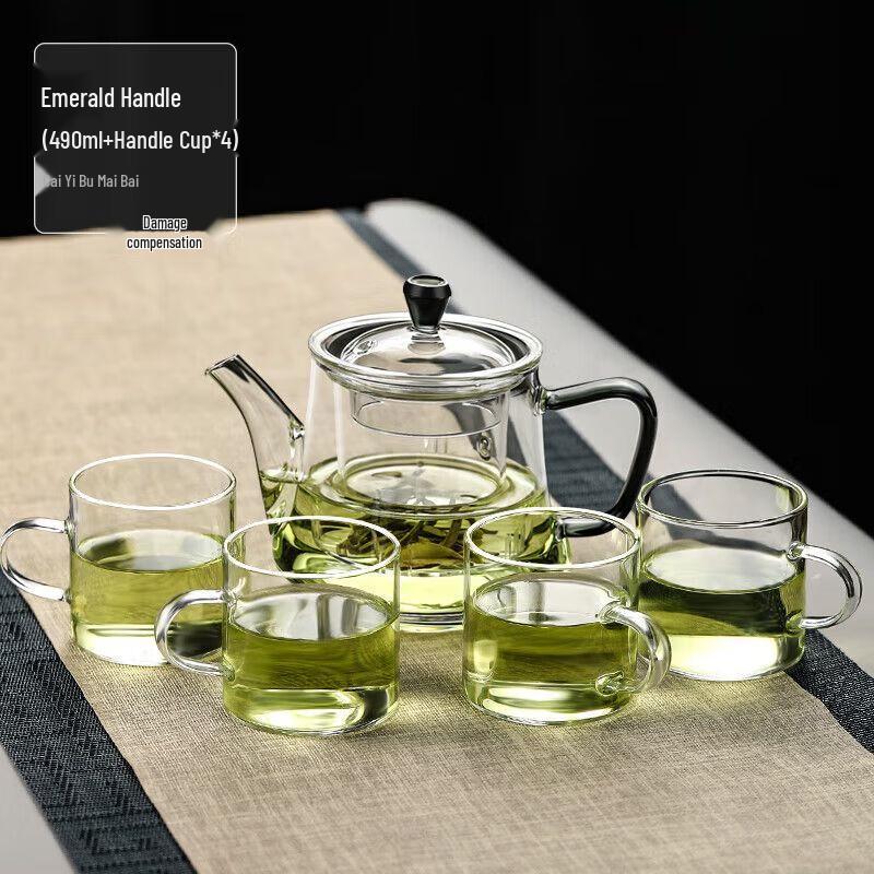Qianyu Heat-Resistant Borosilicate Glass Teapot & Tea Set