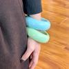 Bohemian Round Wide Bracelet Solid Color Retro  Hand Ring Cute Acrylic Bangle  Decoration