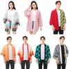 Одежда Короткий рукав Принт Кардиган Накидка Взрослая одежда Кимоно Верхняя одежда