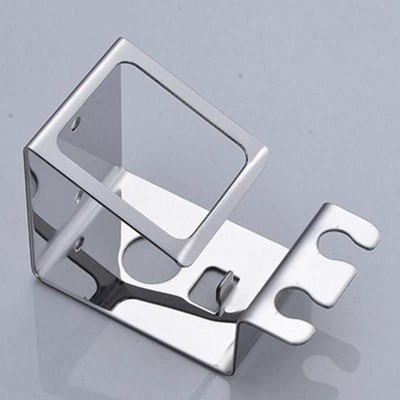 1/2pcs Upgraded Stainless Steel Toothpaste Toothbrush Cup Holder Black Garden Self-adhesive Accesories tandenborstelhouder zwart