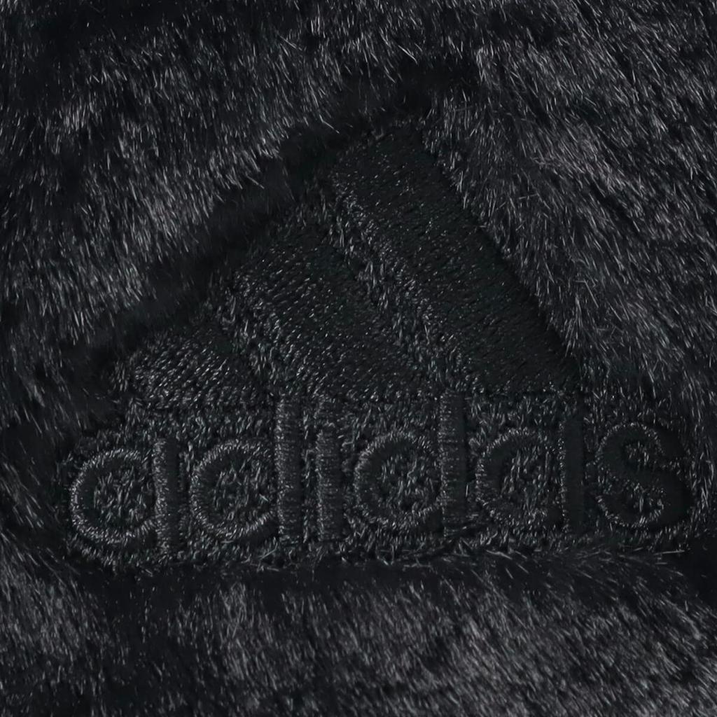 Adidas 128 AD FAKE FUR METRO HAT Bucket Hat with Fur Boa, Exclusive To ONSPOTZ, Black/Black, Large