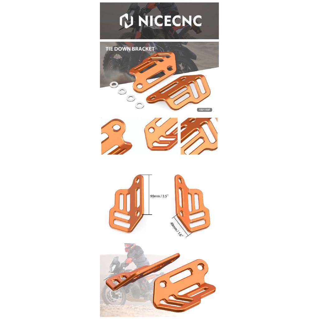 Motorcycle Rear Luggage Tie Down Brackets for Husqvarna Norden 901 2022-2023 790 Adventure R 890 Adventure R/Rally 2019-2022