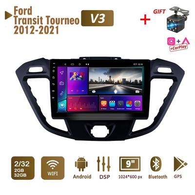 Автомобильное радио с 2Din Android для Ford Transit Tourneo Custom 2012-2021, мультимедиа Carplay, авто, Wi-Fi, головное устройство, стереонавигация, 2 + 32 ГБ