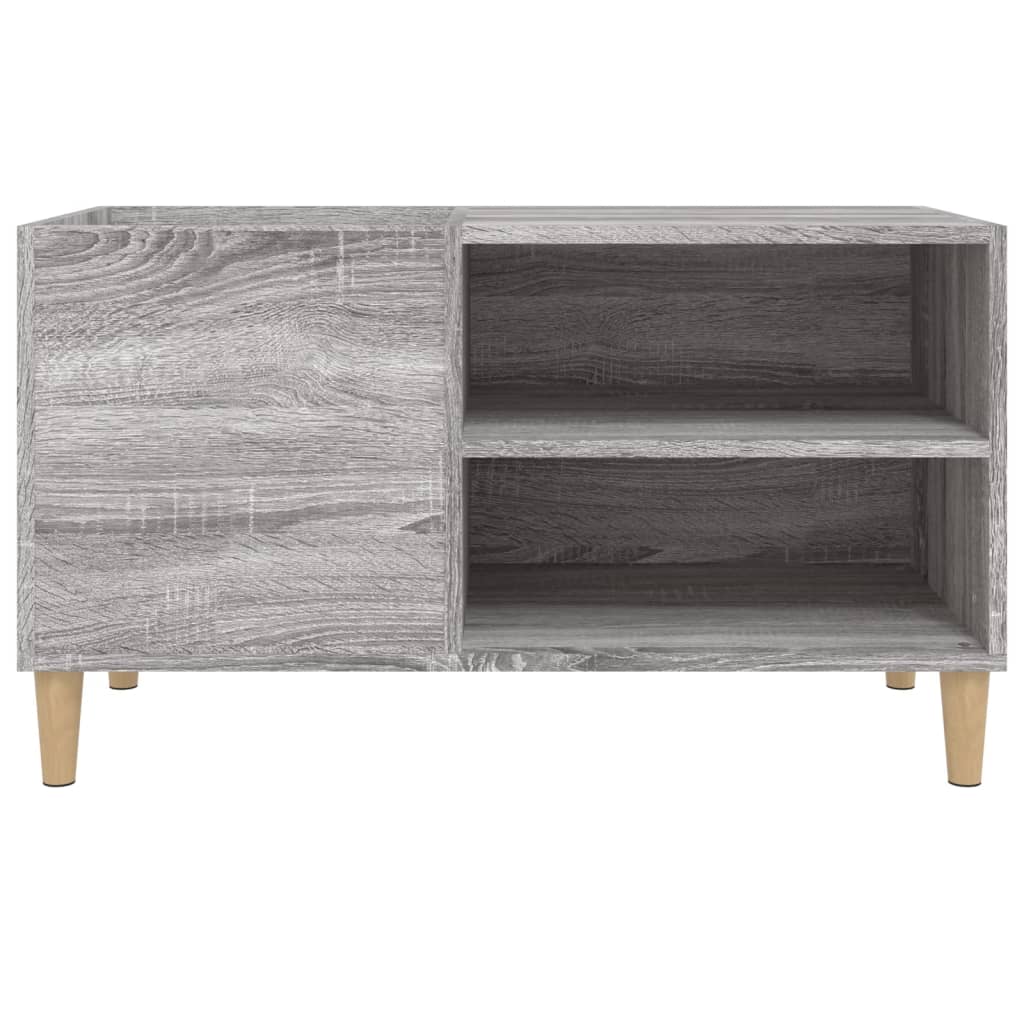 Record Cabinet Gray Sonoma 33.3 x 15 x 18.9 in (84.5 x 38 x 48 cm) Engineered Wood