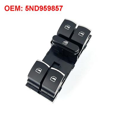 5ND959857 Кнопка главного переключателя стеклоподъемников для VW Jetta Tiguan Golf GTI MK5 MK6 Passat B6 CC Seat Leon MK2 5ND 959 857