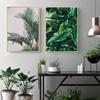 Современная картина на холсте с природой, зеленые листья, картины с растениями, постеры с деревьями, принты для декора гостиной, настенное искусство куадрос