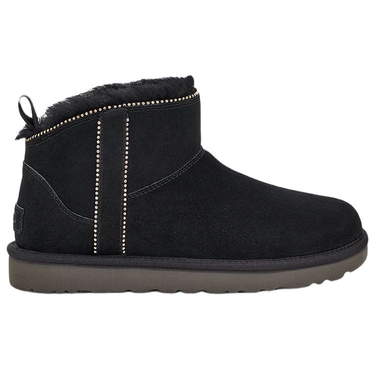 UGG Теплые зимние ботинки с заклепками женские сапоги черные 1121577-BLK
