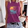 Весенне-летняя повседневная майка без рукавов, женская футболка с круглым вырезом
