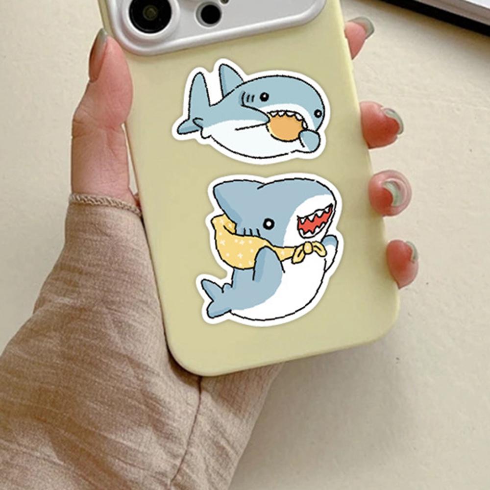 11PCS/pack Shark Meme Stickers Cute Animal Sticker for Scrapbook Luggage Laptop Guitar Car Bike Skateboard Cartoon Decals