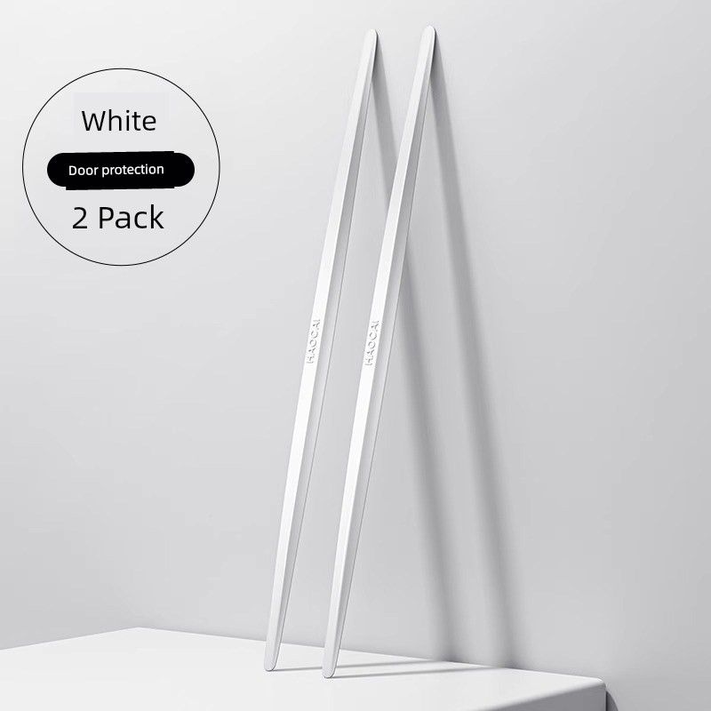 Front and Rear Bumper Side Skirts, Silicone B-Door Anti-Bump Protector, Door Opening Anti-Collision Stickers, Protective Strips for Opening Doors