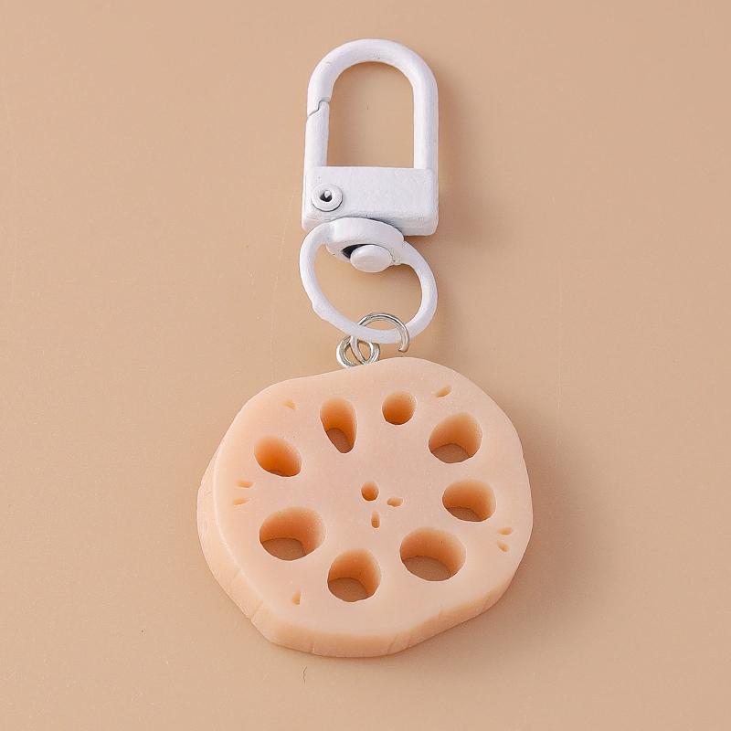 Cute Resin Simulation Fruit Keychain Grape Orange Key Ring Women Girls Handbag Pendants DIY Handmade Jewelry Gift